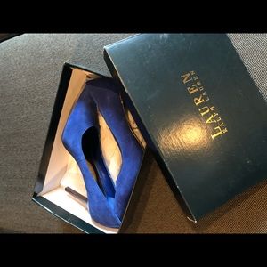 Ralph Lauren blue suede pumps